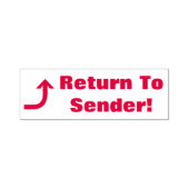 "An Absender zurück!" Stempel (Design)