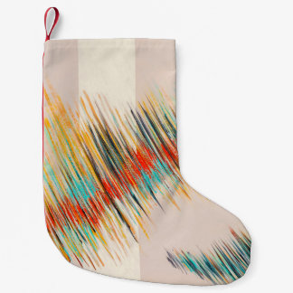 An abstract painting; jagged lines arranged in irr kleiner weihnachtsstrumpf