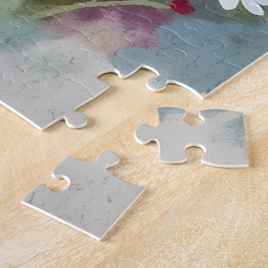 An Adorable Skunk Napping in Flowers Puzzle (Seite)