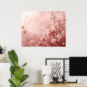 An Aesthetic Pink Valentine's Day Wall Poster (Heimbüro)