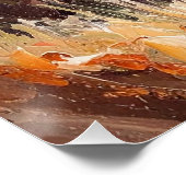 An African Landscape in Golden Light Poster (Ecke)