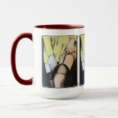 "An Afternoon Affair" Gemälde auf einer Tasse (Links)