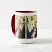 "An Afternoon Affair" Gemälde auf einer Tasse (Vorderseite Links)