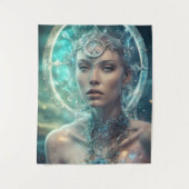 An Alien Scifi Woman Wandteppich (Vorderseite)