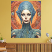 An Alien Woman Leinwanddruck (Insitu (Wohnzimmer))