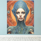 An Alien Woman Leinwanddruck (Insitu (Holzboden))