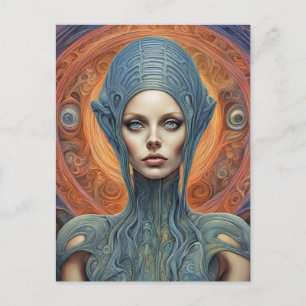 An Alien Woman Postkarte