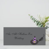 "An All Hallow Eve Wedding" Einladung (Stehend Vorderseite)