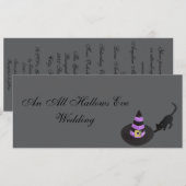 "An All Hallow Eve Wedding" Einladung (Vorne/Hinten)