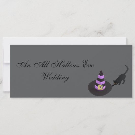 "An All Hallow Eve Wedding" Einladung (Vorderseite)