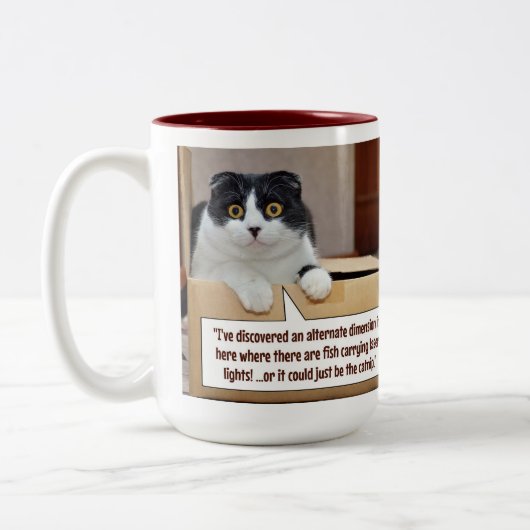 An alternate dimension zweifarbige tasse (Links)