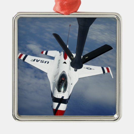 An Altus KC-135 Stratotanker Silbernes Ornament (Vorne)