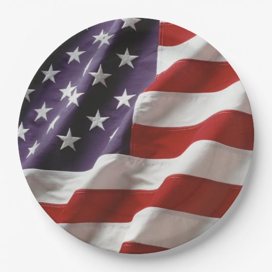 AN American Flag - USA Pappteller (Vorderseite)