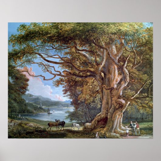 An Ancient Beech Tree, 1794 (oil on canvas) Poster (Vorne)