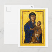 An Ancient Madonna and Child Holiday Christmas  Postkarte (Vorne/Hinten)