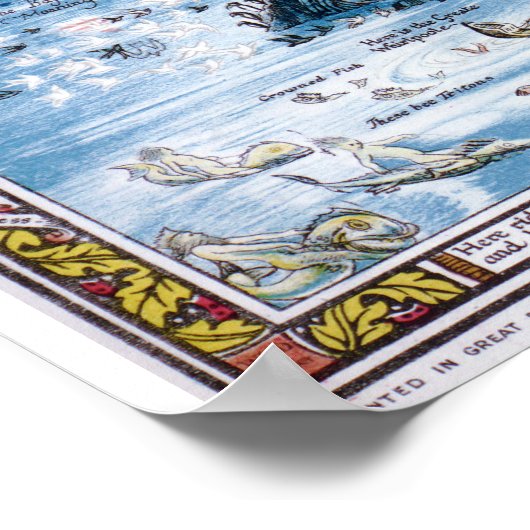 An Anciente Mappe von Fairyland Poster (Ecke)