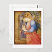 An Angel Playing a Flageolet - Edward Burne-Jones Postkarte (Vorne/Hinten)
