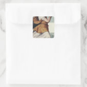 An Angel Quadratischer Aufkleber (Tasche)