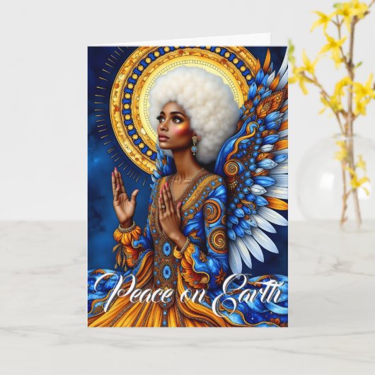 An Angel's Christmas Karte (Gelbe Blume)