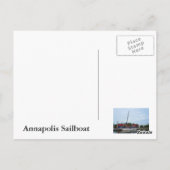 An Annapolis Sailboat Postkarte (Rückseite)