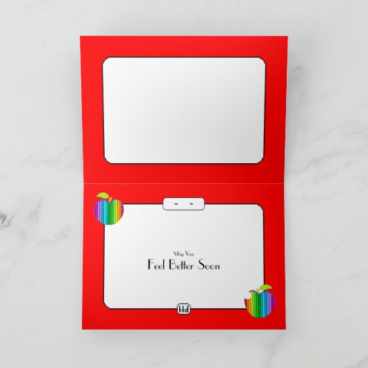 "An Apple a Day" - eine gute Karte (Innenseite)