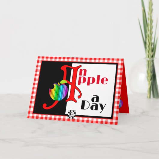 "An Apple a Day" - eine gute Karte (Vorderseite)