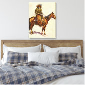 An Arizona Cowboy by Remington, Vintager Western Leinwanddruck (Insitu (Schlafzimmer))