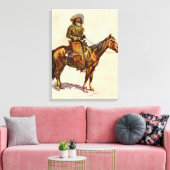 An Arizona Cowboy by Remington, Vintager Western Leinwanddruck (Insitu (Wohnzimmer))