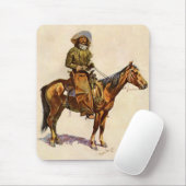 An Arizona Cowboy by Remington, Vintager Western Mousepad (Mit Mouse)