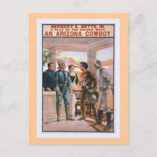 An Arizona Cowboy Vintage Theater Postkarte