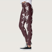 An Arrangement  Of Minimalist Single Line Roses  Leggings (Links)