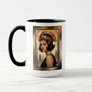An Art Deco Damsel AI Concept Art by Xzendor7 Tasse