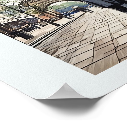 An artist has no home in Europe except Paris Poster (Ecke)