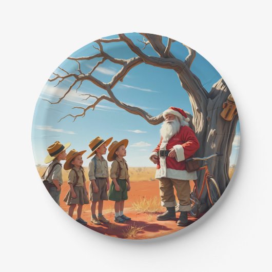 AN AUSSIE CHRISTMAS SANTA ~ NIEDLICH ~ PAPPTELLER (Vorderseite)