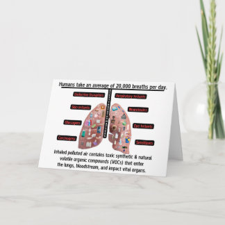 An Average of 20,000 Breaths Per Day Dankeskarte