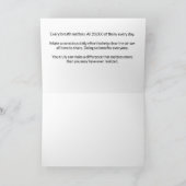 An Average of 20,000 Breaths Per Day Dankeskarte (Innenseite)