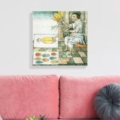 An Aztec feather artisan Leinwanddruck (Insitu (Wohnzimmer))