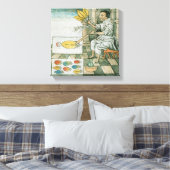 An Aztec feather artisan Leinwanddruck (Insitu (Schlafzimmer))