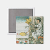 An Aztec feather artisan Magnet (Vorderseite/Rückseite)