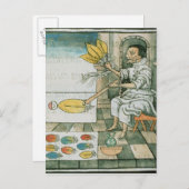 An Aztec feather artisan Postkarte (Vorne/Hinten)