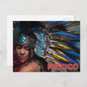 An Aztec Heritage Dancer Postkarte (Vorne/Hinten)