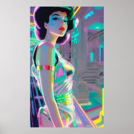 An Bord der Dreamship Nagel X-27 Ken Gage Sci-Fi Poster