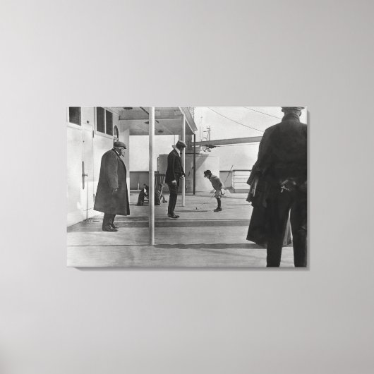 An Bord der Titanic Leinwanddruck (Vorderseite)