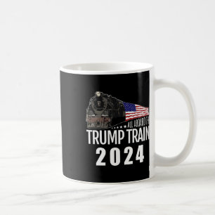 An Bord der Trump-Bahn 2024 - Amerikanische Flagge Kaffeetasse