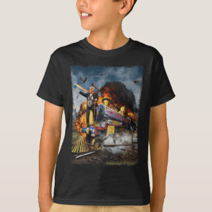 An Bord der Trump-Bahn Funny Donald Trump 2024 Ele T-Shirt