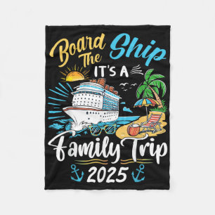 An Bord Des Schiffes Es Ist Eine Familienreise Kre Fleecedecke