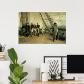 an Bord von HMS Bellerophon, 1880 Poster (Heimbüro)