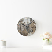 An Bord von Tilbury, von 'P & O Pencillings Runde Wanduhr (Zuhause)