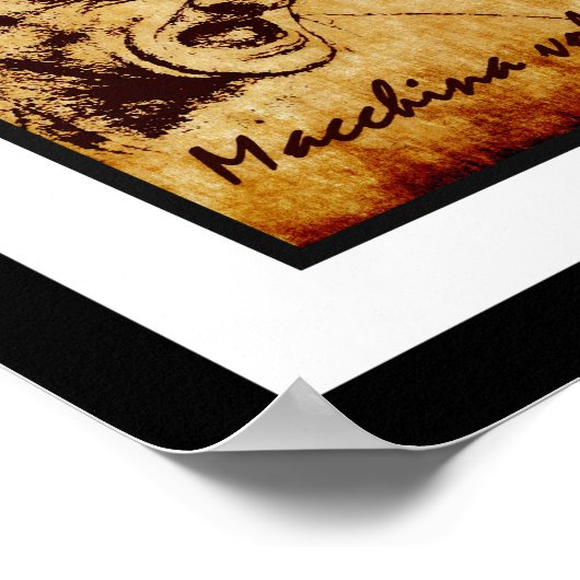 An Da Choppa - Leonardo da Vinci Helicopter Poster (Ecke)