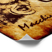 An Da Choppa - Leonardo da Vinci Helicopter Poster (Ecke)